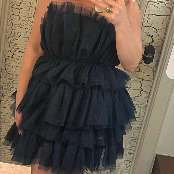 Navy Blue Altar’d State Tulle Dress NWT - Picture 1 of 1